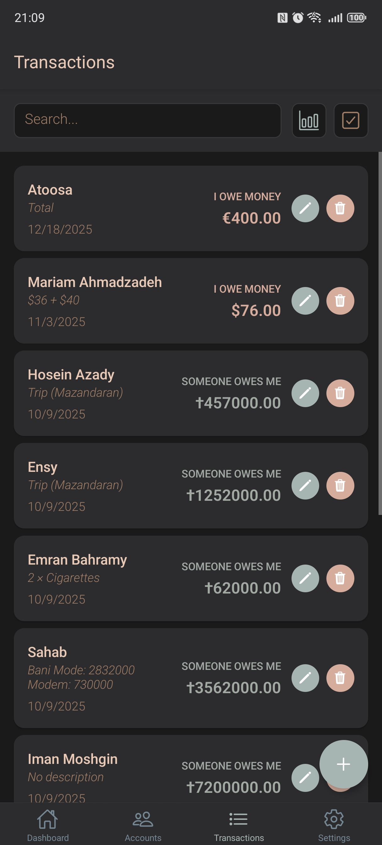 LedgerWell Screenshot 3